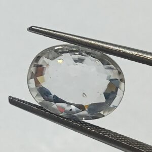 Mantrit (Energized) White Zircon Transparent Stone & Lab Certified 5.97 Carat - Image 3