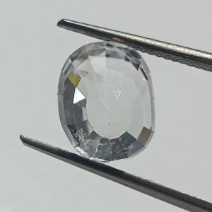 Mantrit (Energized) White Zircon Transparent Stone & Lab Certified 9.08 Carat - Image 1