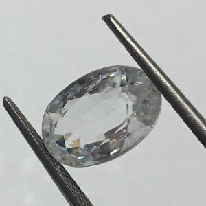 Mantrit (Energized) White Zircon Transparent Stone & Lab Certified 6.12 Carat - Image 3