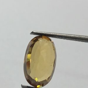 Mantrit (Energized) Yellow Zircon Transparent Stone & Lab Certified 5.68 Carat - Image 3