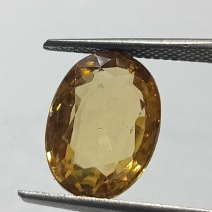 Mantrit (Energized) Yellow Zircon Transparent Stone & Lab Certified 8.40 Carat - Image 1