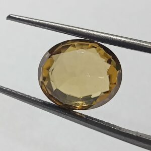 Mantrit (Energized) Yellow Zircon Transparent Stone & Lab Certified 7.60 Carat - Image 3