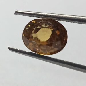 Mantrit (Energized) Yellow Zircon Transparent Stone & Lab Certified 5.00 Carat - Image 3