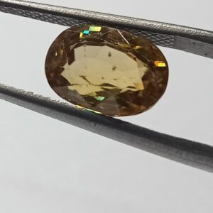 Mantrit (Energized) Yellow Zircon Transparent Stone & Lab Certified 5.54 Carat - Image 2