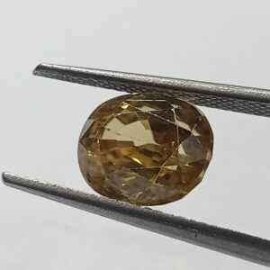 Mantrit (Energized) Yellow Zircon Transparent Stone & Lab Certified 6.80 Carat - Image 3