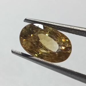 Mantrit (Energized) Yellow Zircon Transparent Stone & Lab Certified 6.62 Carat - Image 3