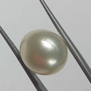 Mantrit (Energized) Authentic South Sea Pearl (Moti) Stone 11.21 Carat & Certified - Image 2