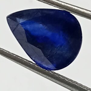 Mantrit (Energized) Blue Sapphire Pear Shape (Neelam Stone) Lab-Certified 4.80 Carat - Image 2