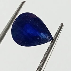 Mantrit (Energized) Blue Sapphire Pear Shape (Neelam Stone) Lab-Certified 4.00 Carat - Image 3