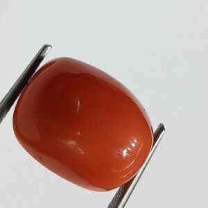 Abhimantrit Authentic Original Red Coral Stone With Lab-Certified 13.99 Carat - Image 2