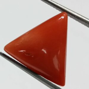 Mantrit (Energized) Triangle Red Coral/ Moonga Stone- 10.00 Carat - Image 3