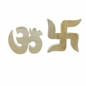 Mantrit (Energized) Authentic Shriparni Wooden ॐ (Om) / 卐  Swastik (Swastika) Combo - Image 3
