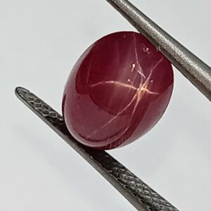 Mantrit (Energized) Original, Authentic Star Ruby 5.40 Cart With Lab Certified - Image 1