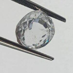 Mantrit (Energized) White Zircon Transparent Stone & Lab Certified 9.08 Carat - Image 2