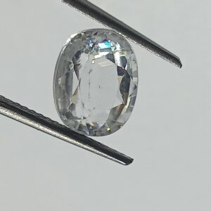 Mantrit (Energized) White Zircon Transparent Stone & Lab Certified 5.53 Carat - Image 2