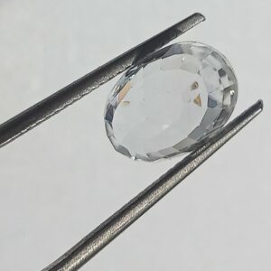 Mantrit (Energized) White Zircon Transparent Stone & Lab Certified 6.12 Carat - Image 1