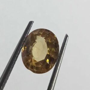 Mantrit (Energized) Yellow Zircon Transparent Stone & Lab Certified 7.30 Carat - Image 2