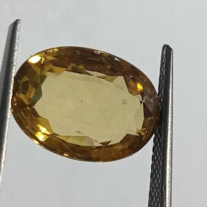 Mantrit (Energized) Yellow Zircon Transparent Stone & Lab Certified 8.40 Carat - Image 2