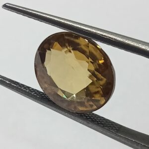 Mantrit (Energized) Yellow Zircon Transparent Stone & Lab Certified 7.60 Carat - Image 2