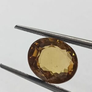 Mantrit (Energized) Yellow Zircon Transparent Stone & Lab Certified 6.32 Carat - Image 2
