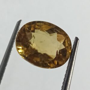 Mantrit (Energized) Yellow Zircon Transparent Stone & Lab Certified 7.30 Carat - Image 2