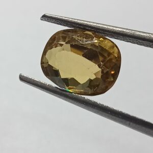 Mantrit (Energized) Yellow Zircon Transparent Stone & Lab Certified 5.05 Carat - Image 2