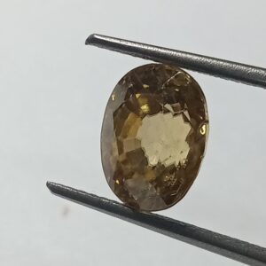 Mantrit (Energized) Yellow Zircon Transparent Stone & Lab Certified 6.03 Carat - Image 3
