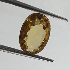 Mantrit (Energized) Yellow Zircon Transparent Stone & Lab Certified 10.40 Carat - Image 2