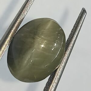 Mantrit (Energized) Cat’s Eye Stone (Lehsunia) & Lab- Certified Gemstone – 6.51 Carat - Image 3