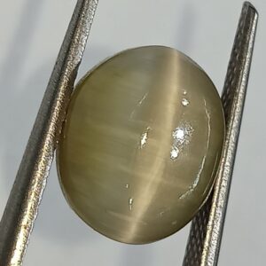 Mantrit (Energized) Cat’s Eye Stone (Lehsunia) & Lab- Certified Gemstone – 7.12 Carat - Image 2
