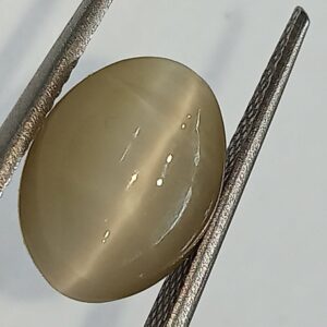 Mantrit (Energized) Cat’s Eye Stone (Lehsunia) & Lab- Certified Gemstone – 5.91 Carat - Image 3