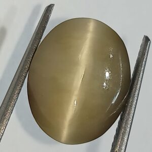 Mantrit (Energized) Cat’s Eye Stone (Lehsunia) & Lab- Certified Gemstone – 6.26 Carat - Image 3