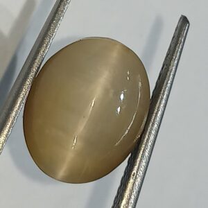 Mantrit (Energized) Cat’s Eye Stone (Lehsunia) & Lab- Certified Gemstone – 6.01 Carat - Image 3