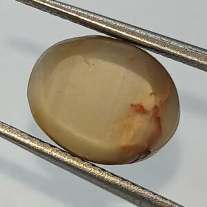 Mantrit (Energized) Cat’s Eye Stone (Lehsunia) & Lab- Certified Gemstone – 6.01 Carat - Image 2