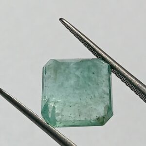 Mantrit (Energized) Square Shape Panna Stone (Emerald) With Lab
