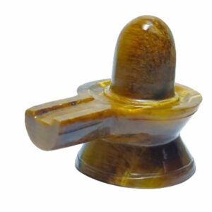 Natural Tiger Eye Shivling Mantrit (Energized) & Certified 100 Gram - Image 3