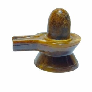 Natural Tiger Eye Shivling Mantrit (Energized) & Certified 100 Gram - Image 4