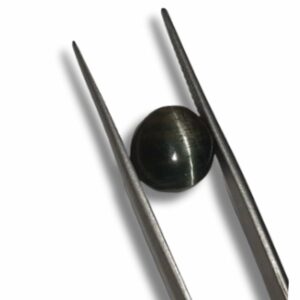 Mantrit (Energized) Cat’s Eye Stone (Lehsunia) Smoky Black Colour Gemstone – 6.50 Carat - Image 3