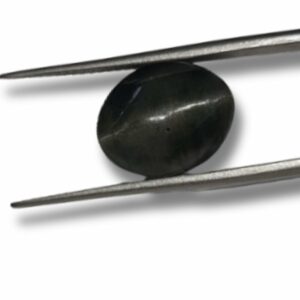 Mantrit (Energized) Cat’s Eye Stone (Lehsunia) Smoky Black Colour Gemstone – 5.50 Carat - Image 3