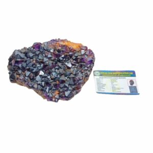 Mantrit (Energized) Natural Amethyst Raw Cluster & Lab- Certified 1.414 Kg - Image 4
