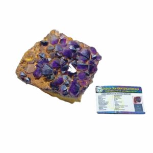 Mantrit (Energized) Natural Amethyst Raw Cluster & Lab- Certified 1.420 Kg - Image 5