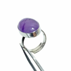Mantrit (Energized) Amethyst Stone Jewellery Set - Ring, Pendent & Earrings - Image 2