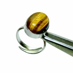 Mantrit (Energized) Adjustable Tiger Eye Stone Ring: Embrace Strength and Style - Image 2
