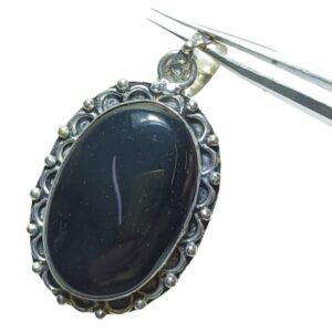 Mantrit (Energized) Black Tourmaline Stone Pendent / Locket - Lab Certified - Image 2