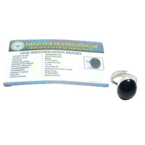 Mantrit (Energized) Adjustable Black Tourmaline Ring With Lab Certified - Image 2