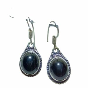Mantrit (Energized) Black Tourmaline Jewellery Set - Ring, Pendent & Earring - Image 2
