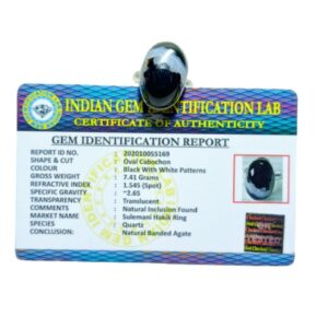 Mantrit (Energized) Original Adjustable Sulemani Hakik Stone Ring With Authentic Lab Certified - Image 2