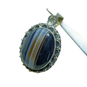 Mantrit (Energized) Original Sulemani Hakik Stone Pendent / Locket With Authentic Lab Certified - Image 2