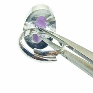 Energized Timeless Beauty: Adjustable Amethyst Ring Collection - Image 2