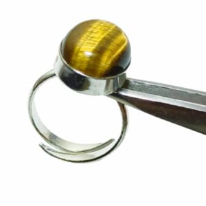 Mantrit (Energized) Adjustable Tiger Eye Stone Ring: Embrace Strength and Style - Image 3